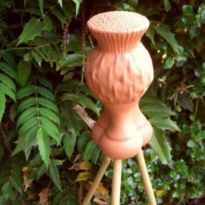 Terracotta Wine Keepers Australia Cane Finial - Thistle